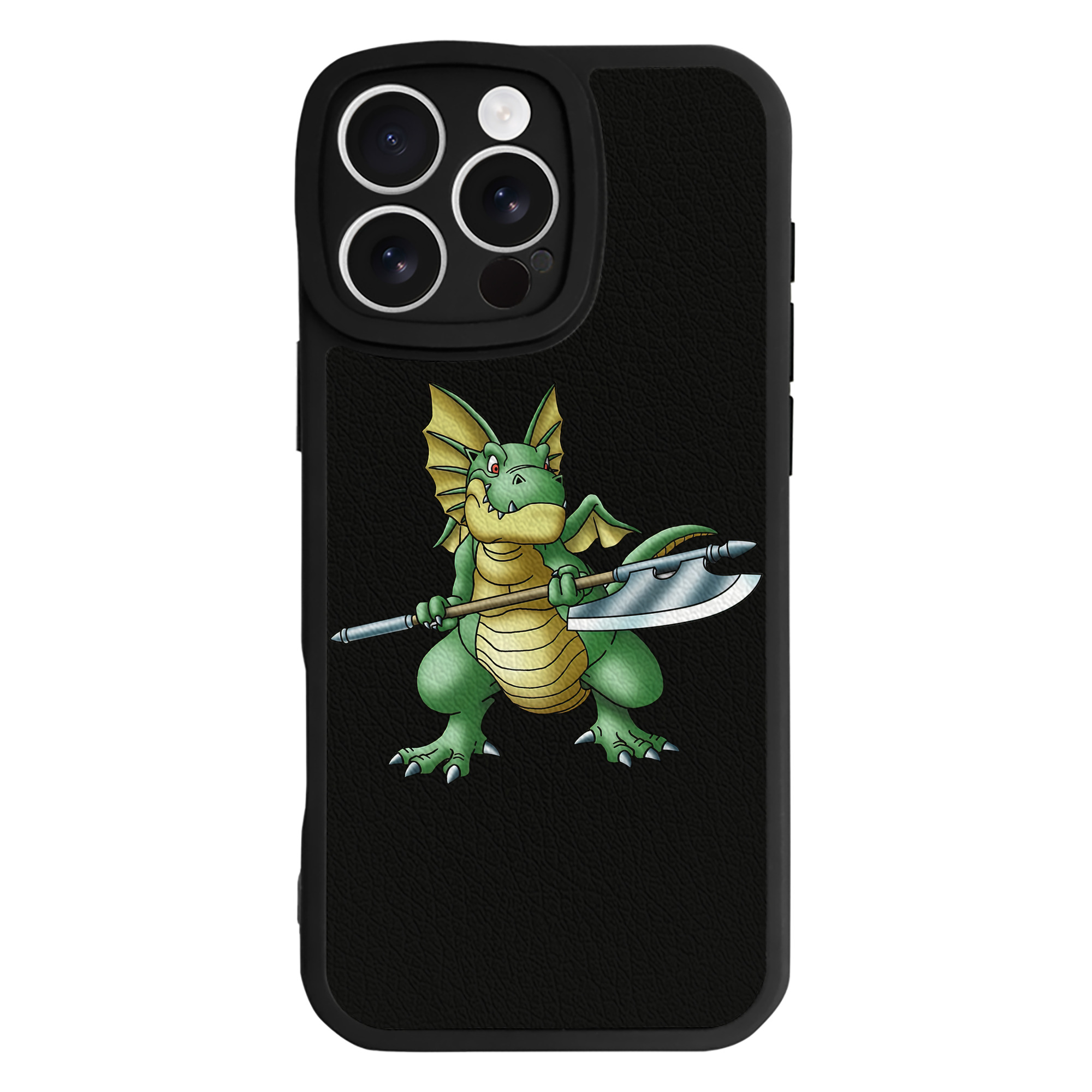 （画像用） ドラゴンクエスト Doragon Kuesuto Dragon Quest 【iPhone 16シリーズ対応】シリコンスマホケース（レザー調） 材質：シリコン